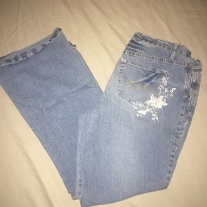 La Blues sz 14 jeans w/ embroidery